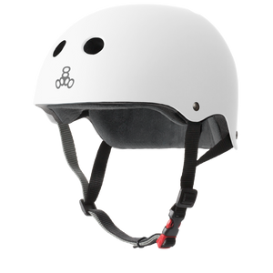 Triple 8 THE Certified Helmet SS White Rubber