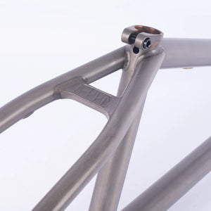 Cult Shorty Killian Roth V2 BMX Frame - Phosphate Raw seat clamp