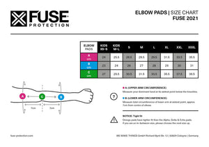 Fuse Alpha Lite Elbow Pads | Shop BMX online at RampFest Indoor Skatepark