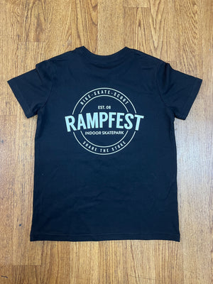 RampFest EST. 08 Youth T-Shirt - Black