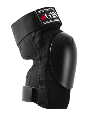 GAIN Protection THE SHIELD Hard Shell Knee Pads - Black Caps - Safety Gear - Pads