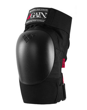 GAIN Protection THE SHIELD Hard Shell Knee Pads - Black Caps - Safety Gear - Pads