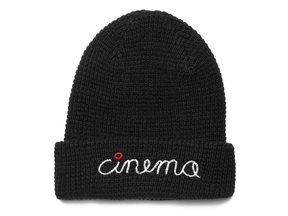 Cinema Stictch Script Waffle Beanie