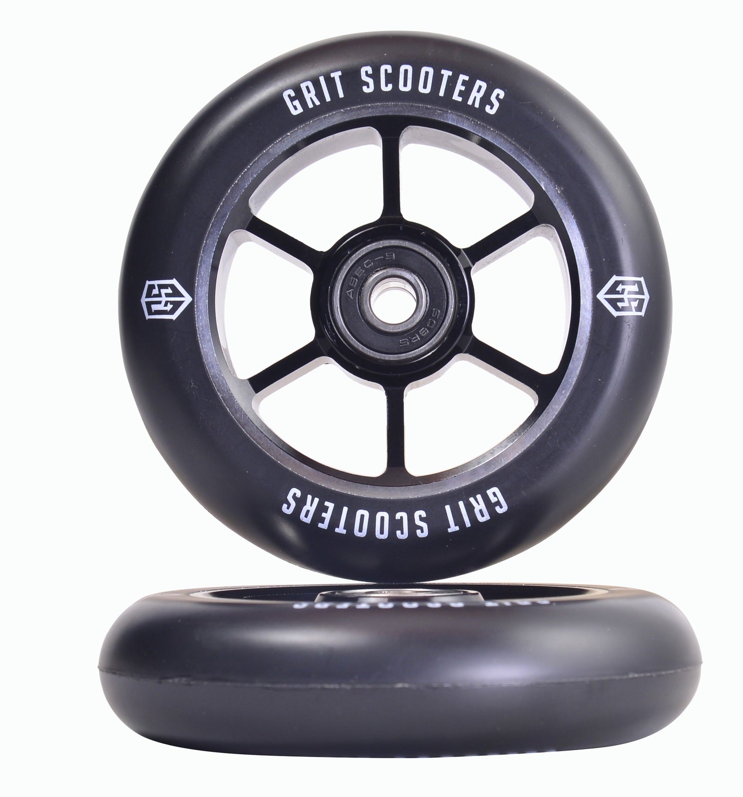 Grit 100mm wheels - Black/Black