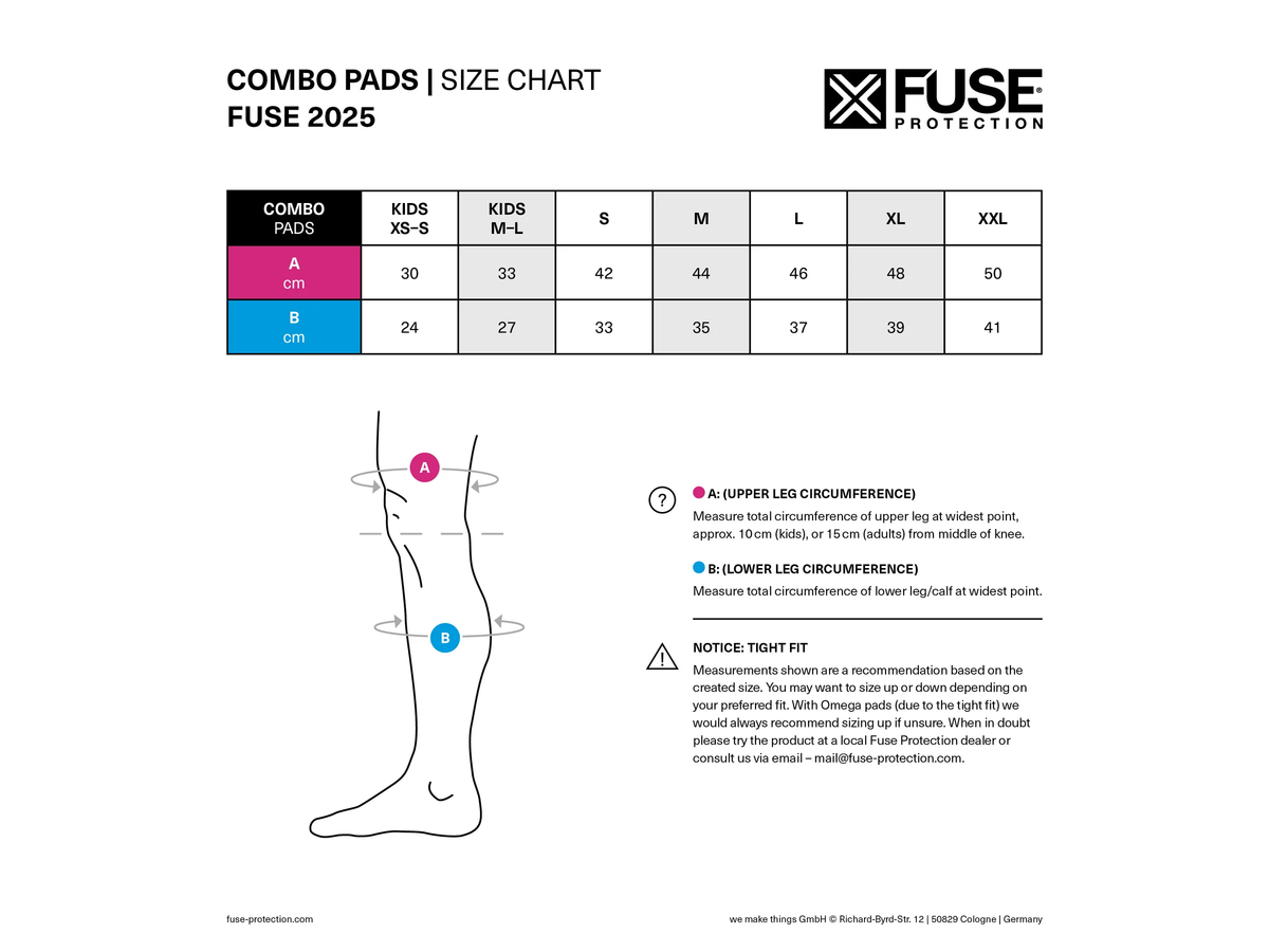 Fuse Echo 100 Knee Combo Pads