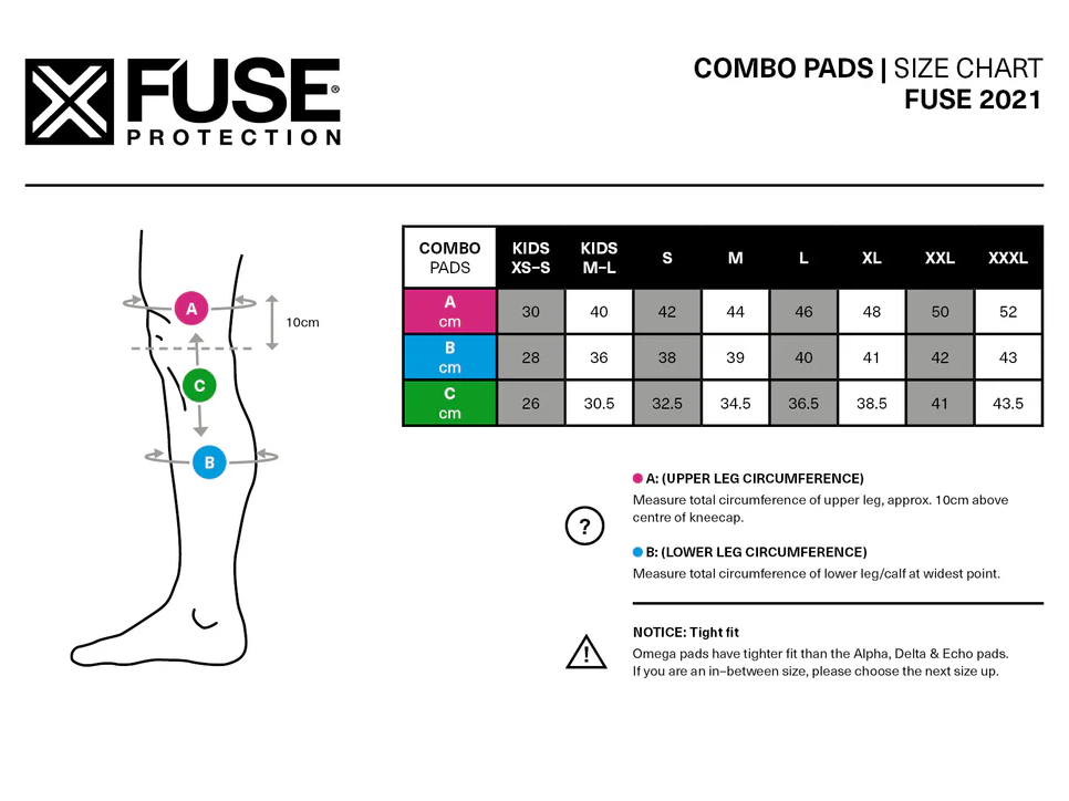 Fuse Delta 125 Knee Pad Combo
