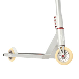 Aztek Architect 2024 Scooter Platinum Silver Deck Wheel View