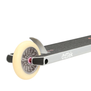 Aztek Architect 2024 Scooter Platinum Silver Back Wheel Deck View