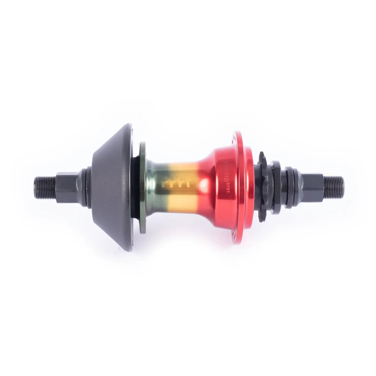 Cult Crew Hybrid Freecoaster Hub Set - Rasta RHD rear hub