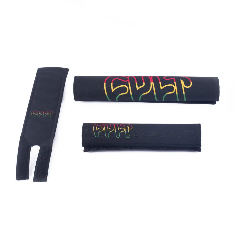 Cult BMX Pad Set - Rasta Edition