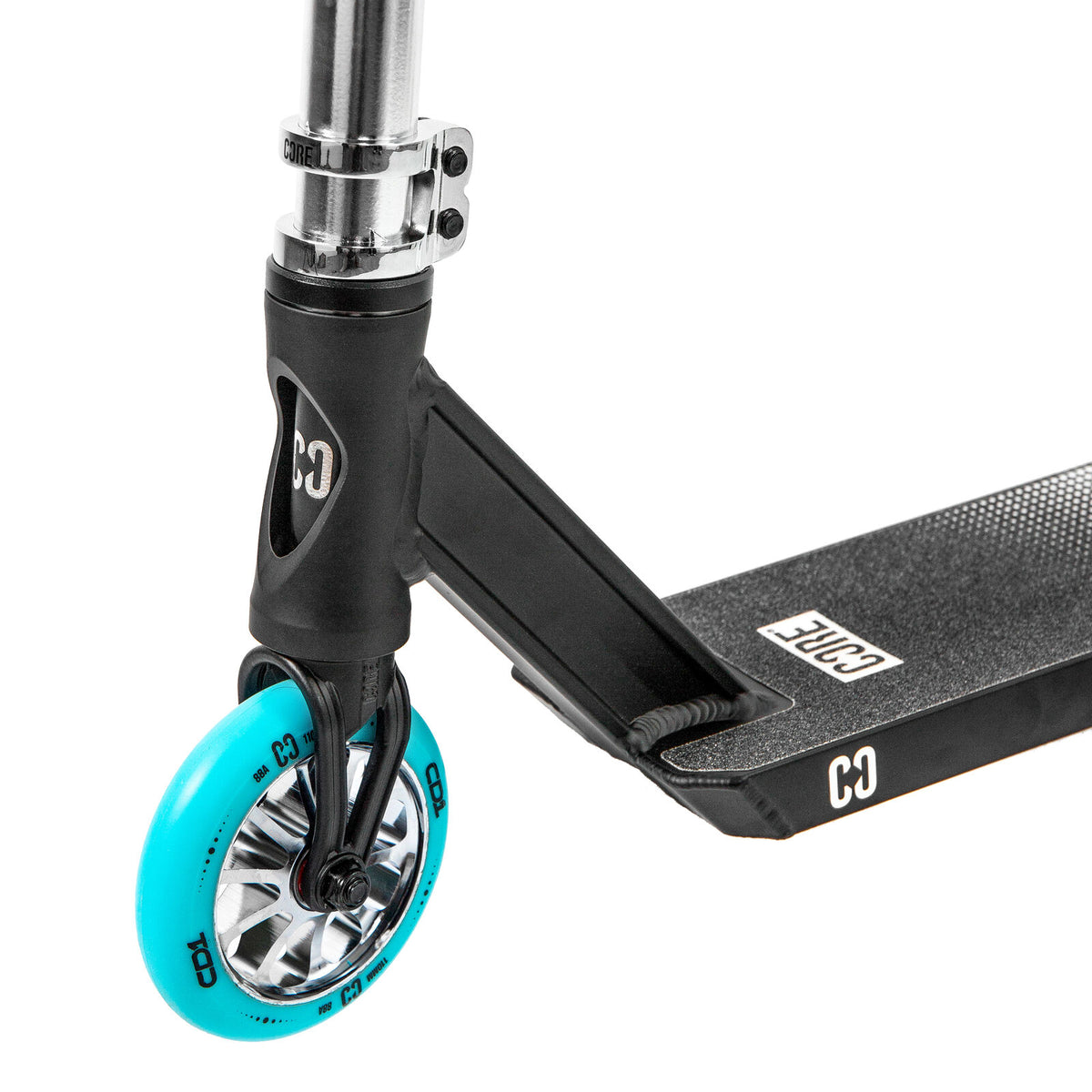 CORE CD1 (Duo) Park Complete Scooter - Chrome/Teal