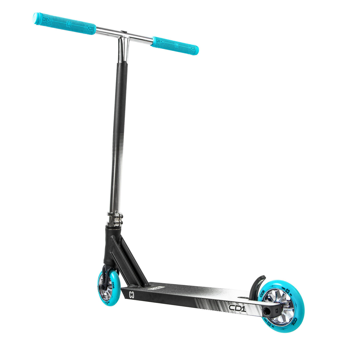 CORE CD1 (Duo) Park Complete Scooter - Chrome/Teal