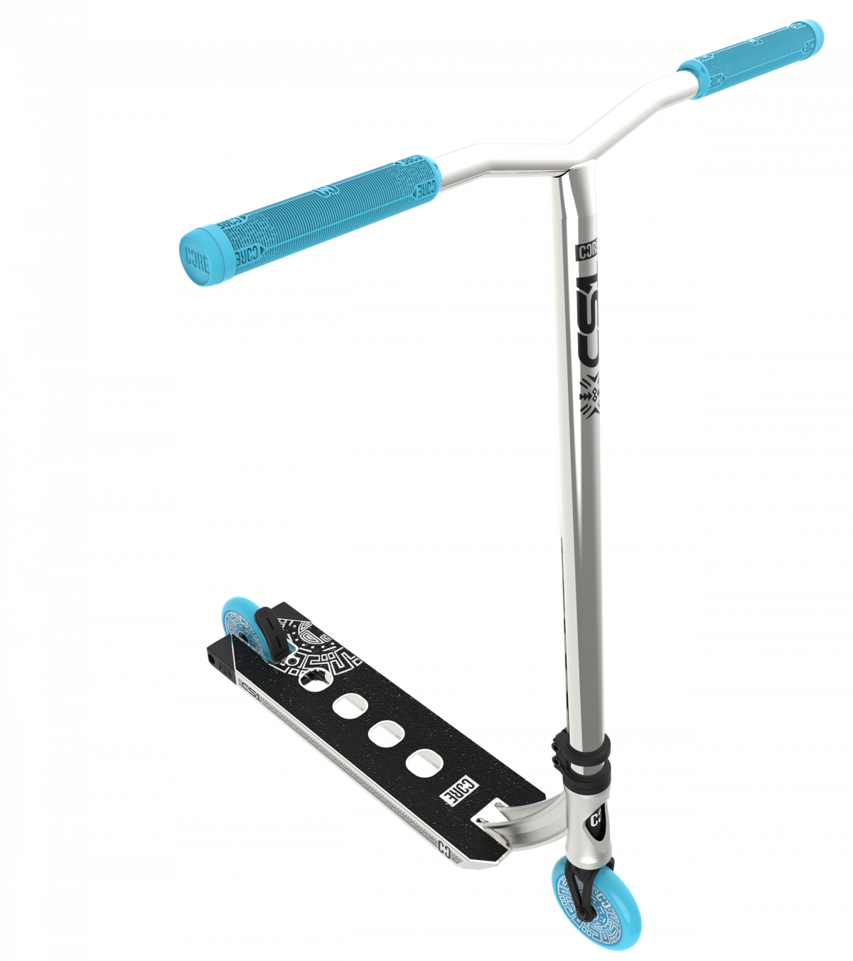 CORE CL1 Light Complete Scooter - Chrome/Blue