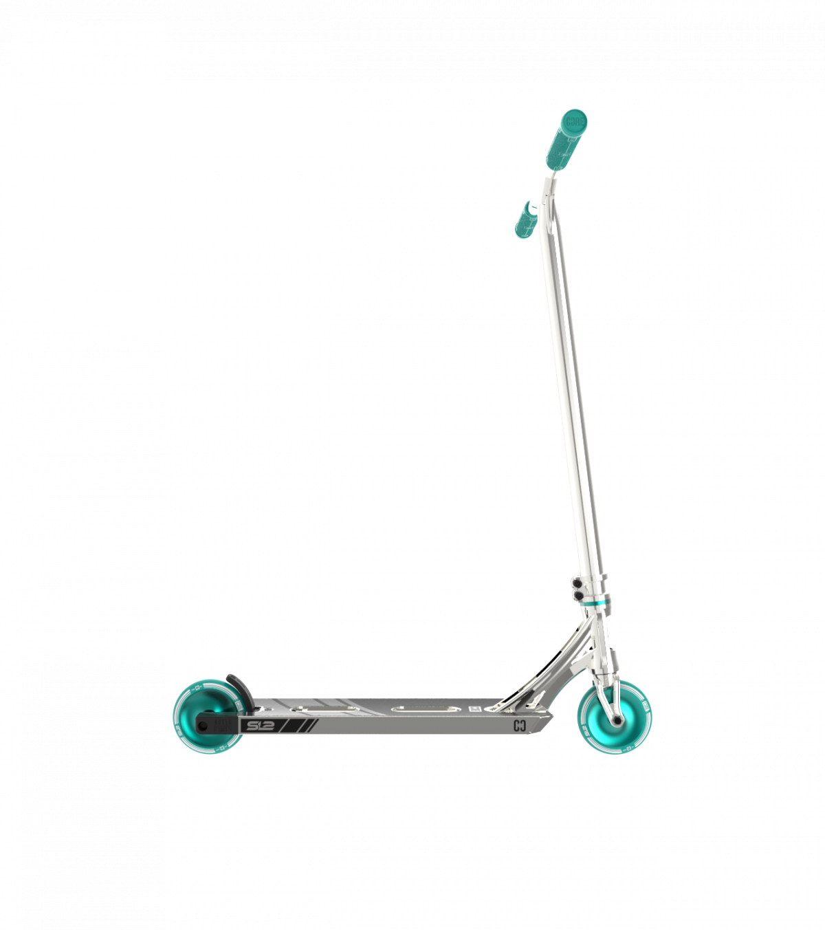 CORE SL2 Super Light Complete Scooter - Chrome/Teal