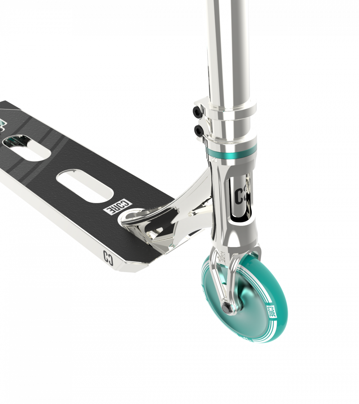 CORE SL2 Super Light Complete Scooter - Chrome/Teal