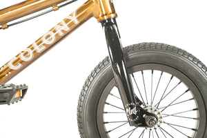 Colony Horizon 12" Freestyle BMX Bike - Gold - Front Forks & Wheel