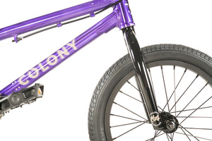 Colony Horizon 16" Freestyle BMX Bike - Purple - Front Forks & Wheel