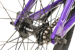 Colony Horizon 20" Freestyle BMX Bike - Purple - Rear Hub