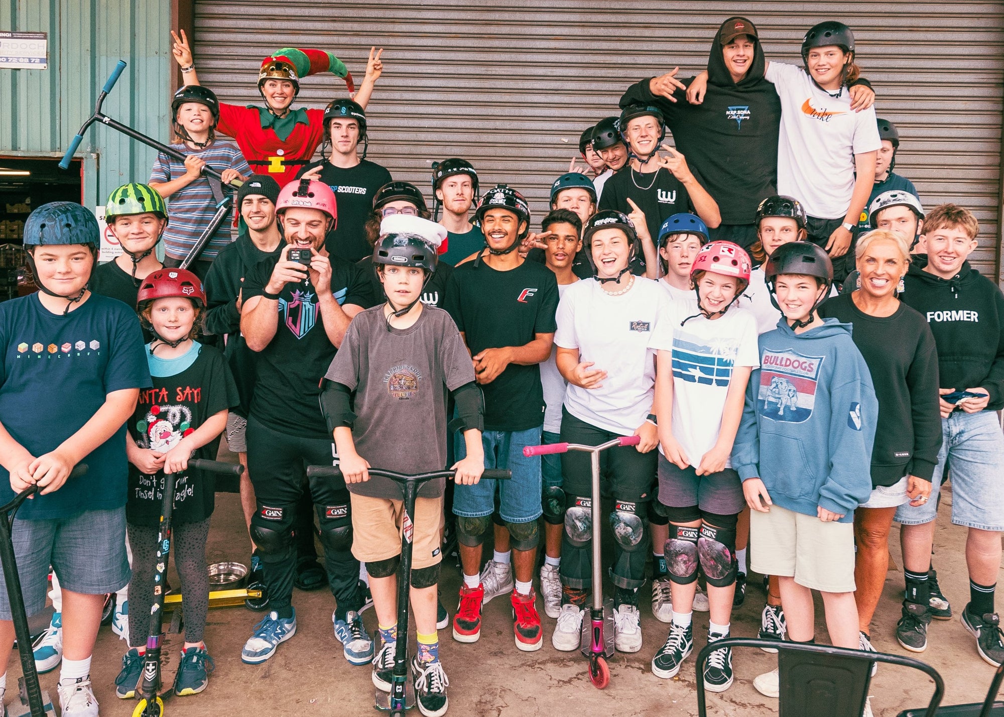 School Group celebrating an End of Term Party with an Excursion to RampFest Indoor Skatepark.