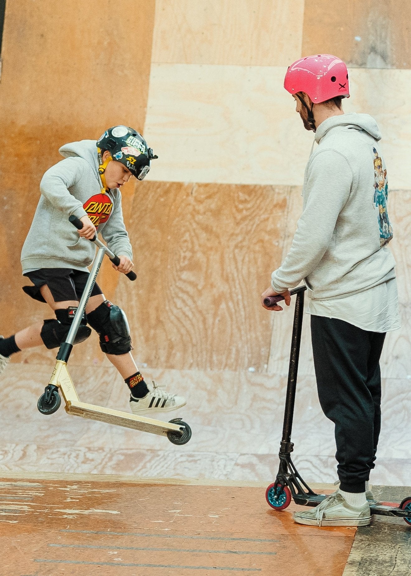 Private Skate Park Lesson in progress at Rampfest indoor skatepark.