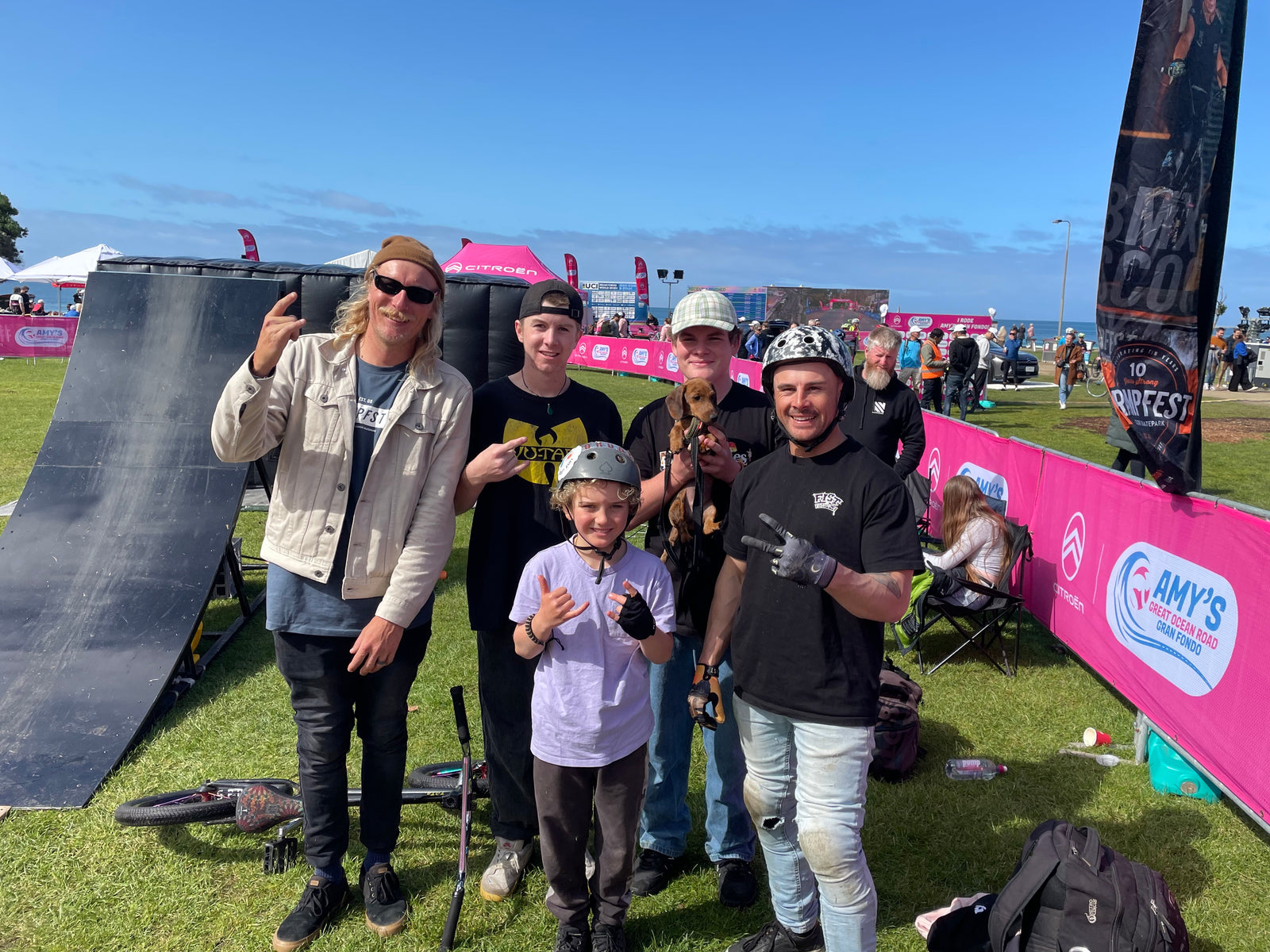 RampFest Show Team & Riders at Amys Gran Fondo in Lorne, Victoria to deliver a BMX Show.