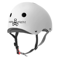 Triple 8 THE Certified Helmet SS White Rubber