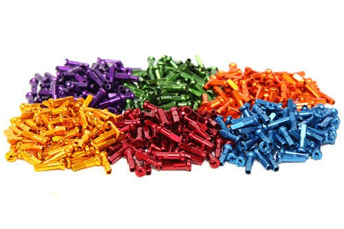 Anodized Alloy BMX Nipples | Shop BMX online at RampFest Indoor Skatepark