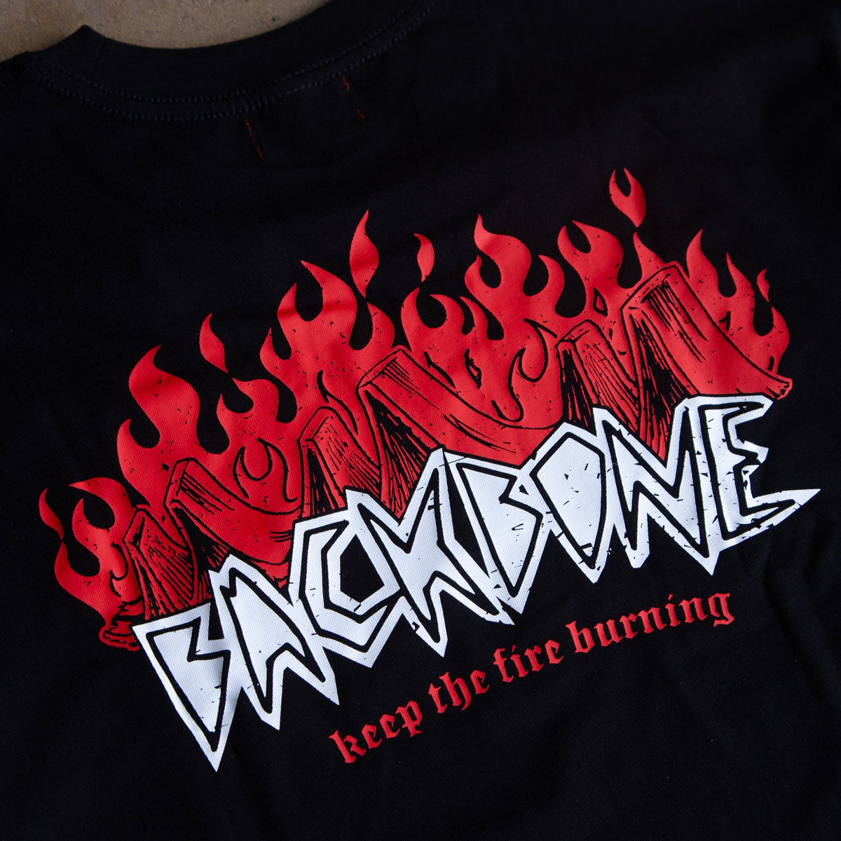 Backbone BMX Fire Burning T-shirt