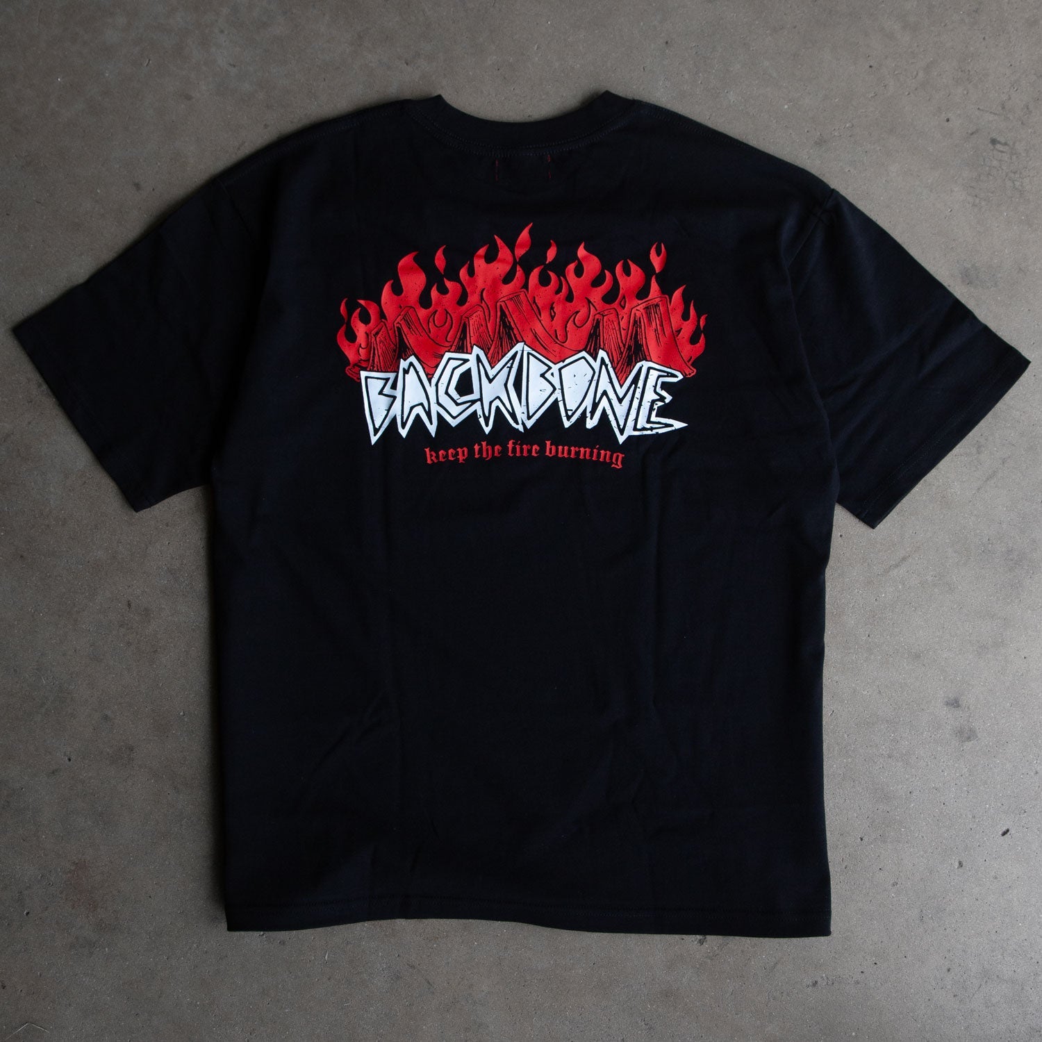 Backbone BMX Fire Burning T-shirt
