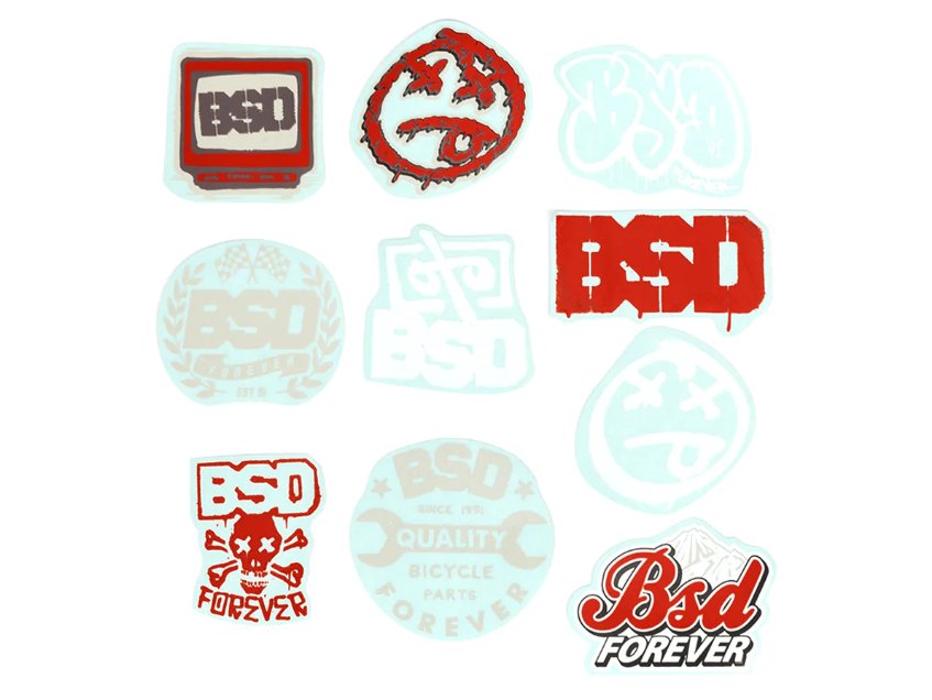 BSD BMX Sticker Kit - 10 Pack | Shop BMX online at RampFest Indoor Skatepark