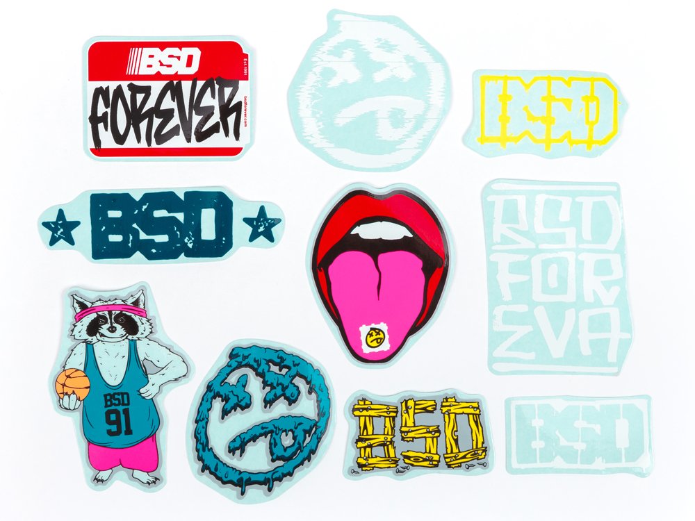 BSD BMX Sticker Kit - 10 Pack | Shop BMX online at RampFest Indoor Skatepark