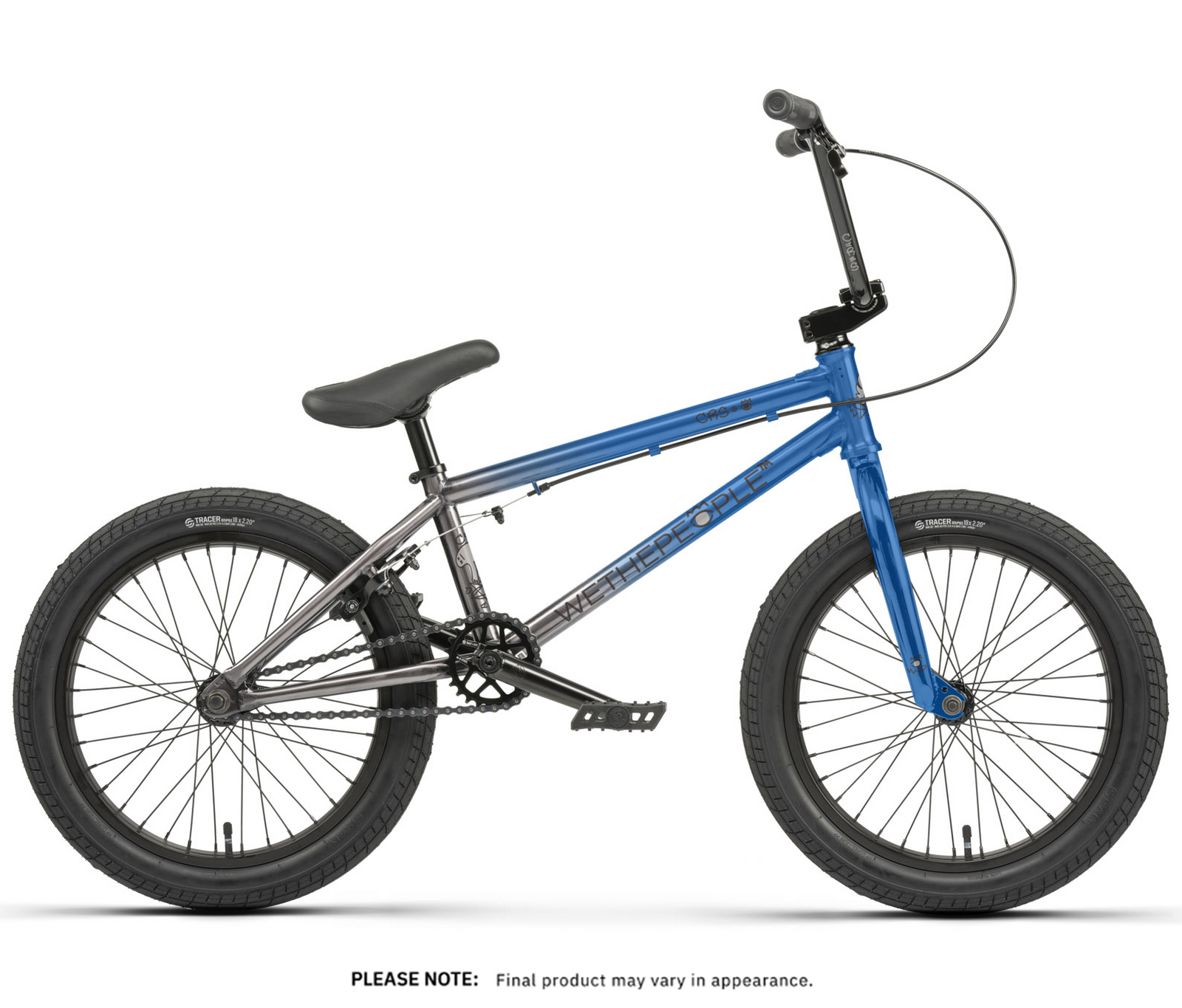 WTP CRS 18 inch bike grey blue fade