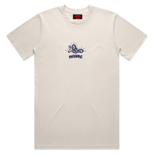 Backbone BMX Fold 'N' Hold T-Shirt - Bone Grey