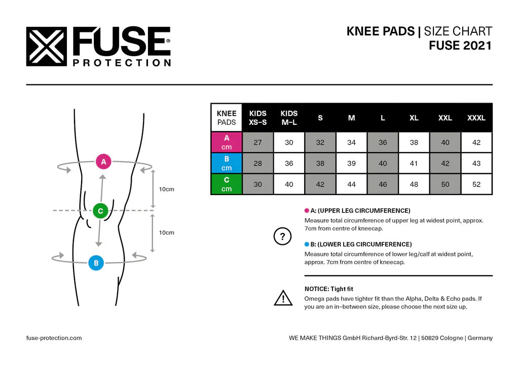 Fuse Alpha Lite Knee Pads | Shop BMX online at RampFest Indoor Skatepark