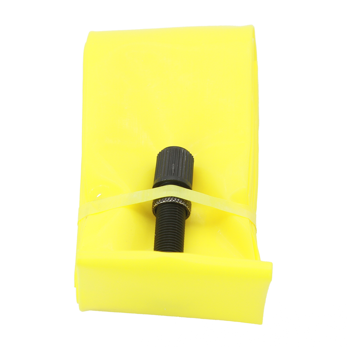 yellow eclat mamba xlt tube folded up showing black valve