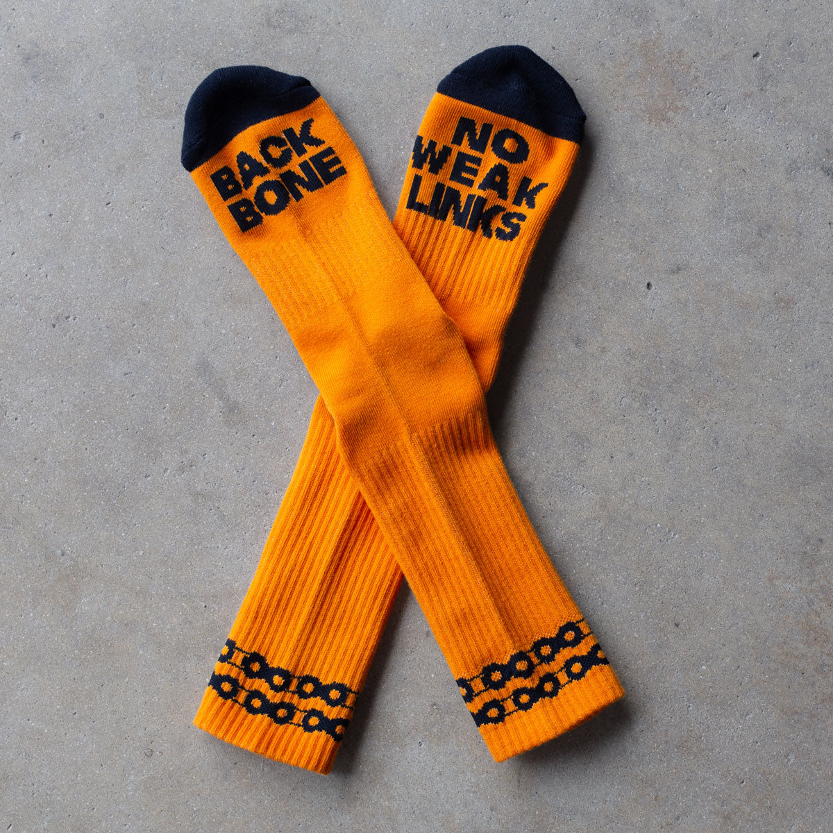 Backbone BMX No Weak Links Socks - Orange
