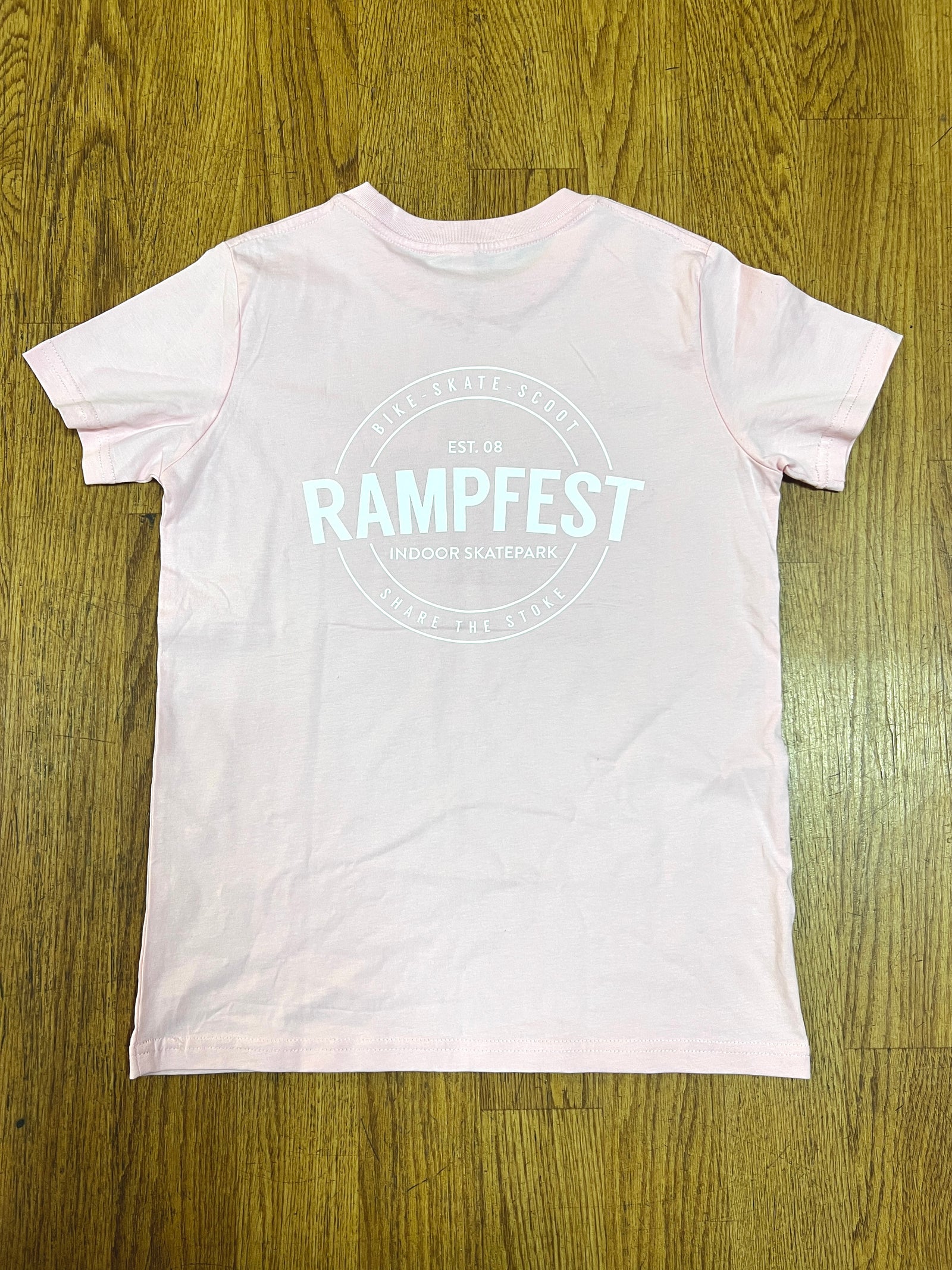 RampFest EST. 08 Youth T-Shirt - Pink