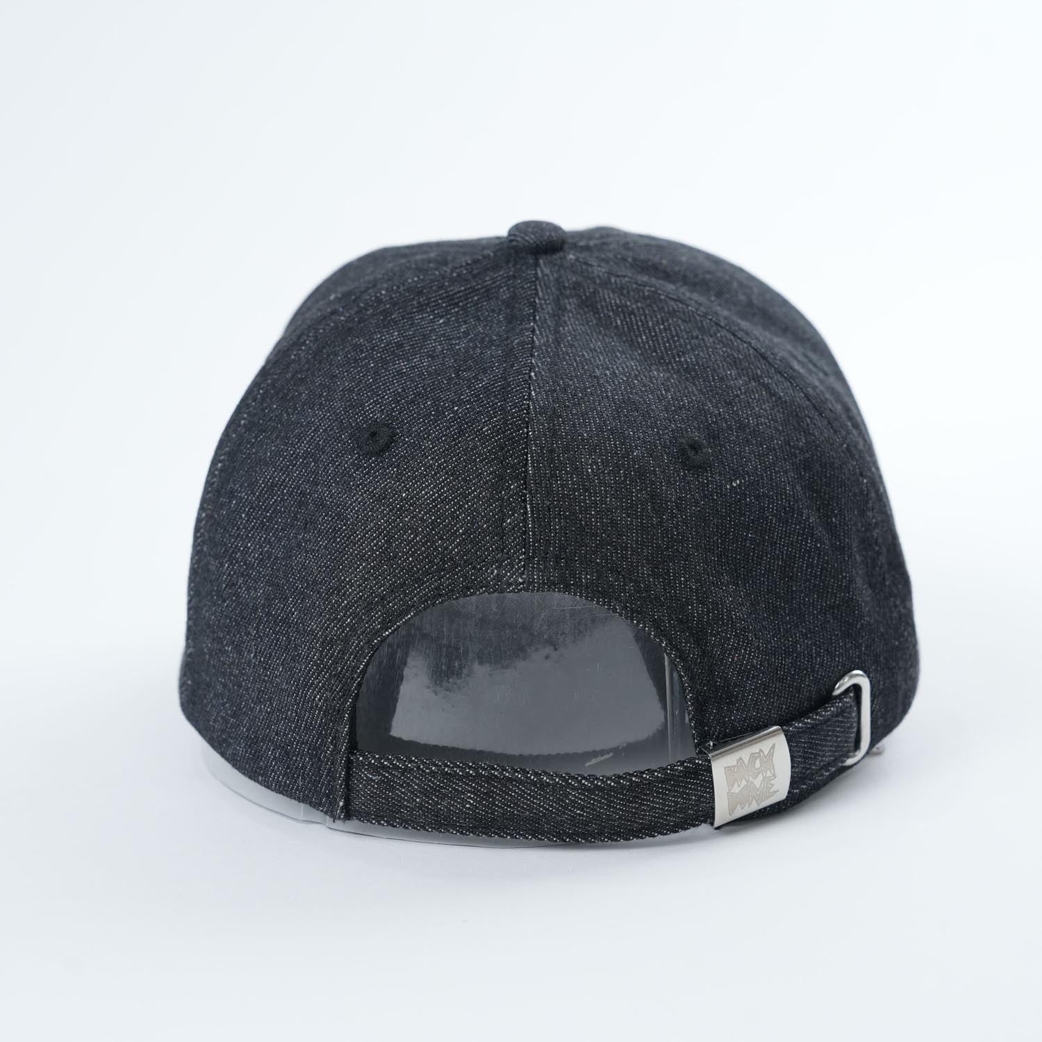 Backbone BMX Real Deal 6 Panel Hat - Indigo Black Denim