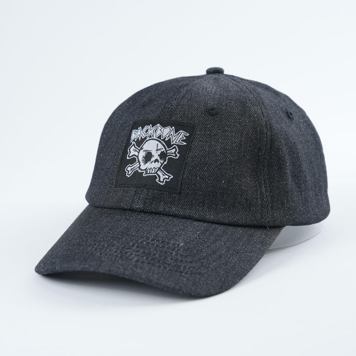 Backbone BMX Real Deal 6 Panel Hat - Indigo Black Denim