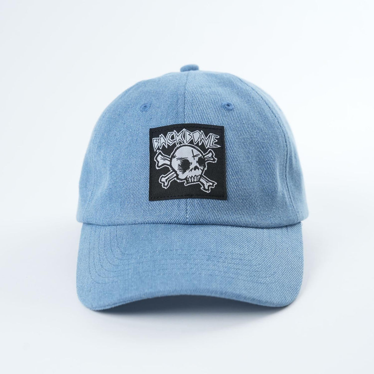 Backbone BMX Real Deal 6 Panel Hat - True Blue Denim