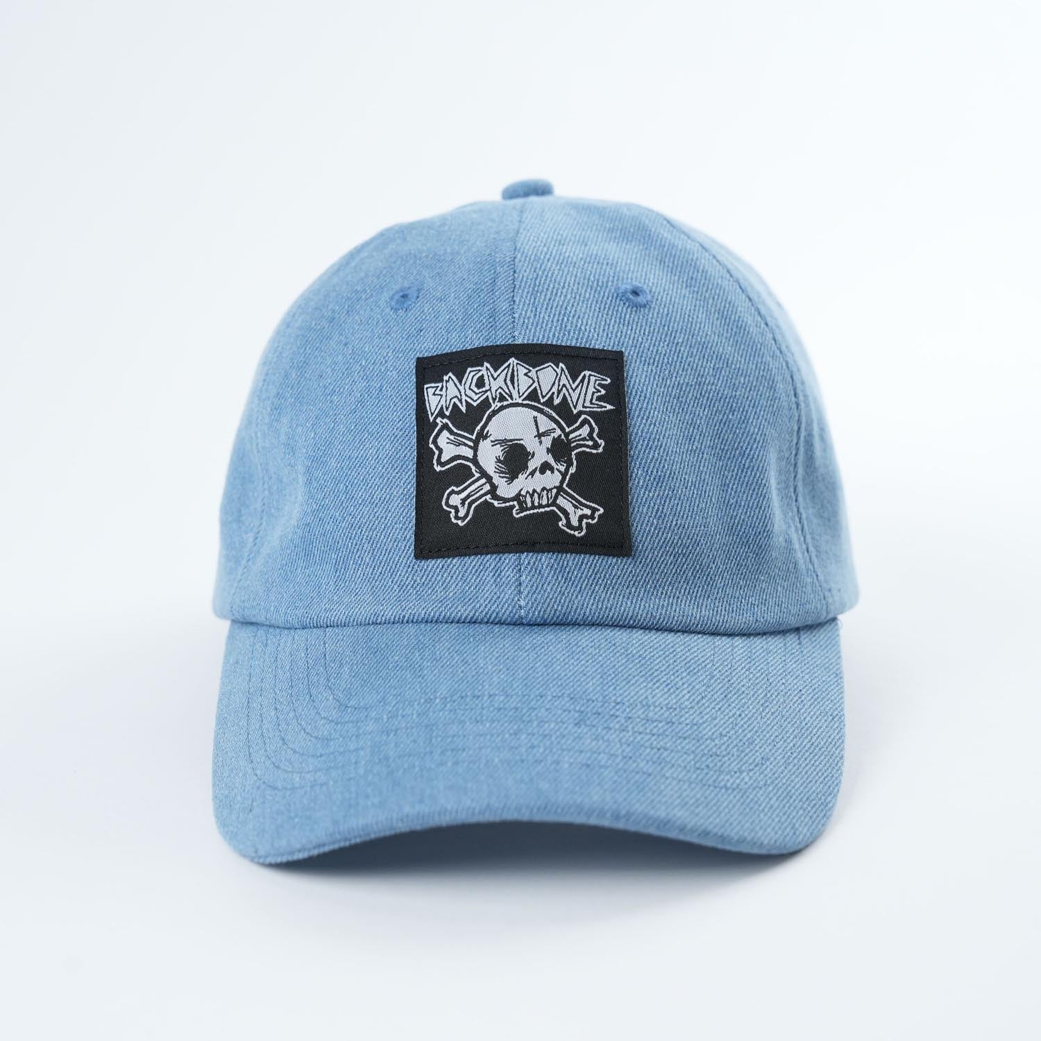 Backbone BMX Real Deal 6 Panel Hat - True Blue Denim