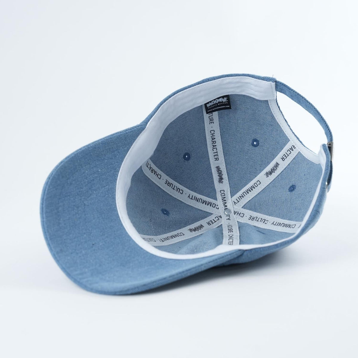 Backbone BMX Real Deal 6 Panel Hat - True Blue Denim