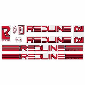 Redline Microline Retro Sticker Set | Shop BMX online at RampFest Indoor Skatepark