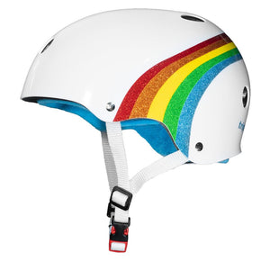 Triple 8 THE Certified Helmet SS Rainbow Sparkle White