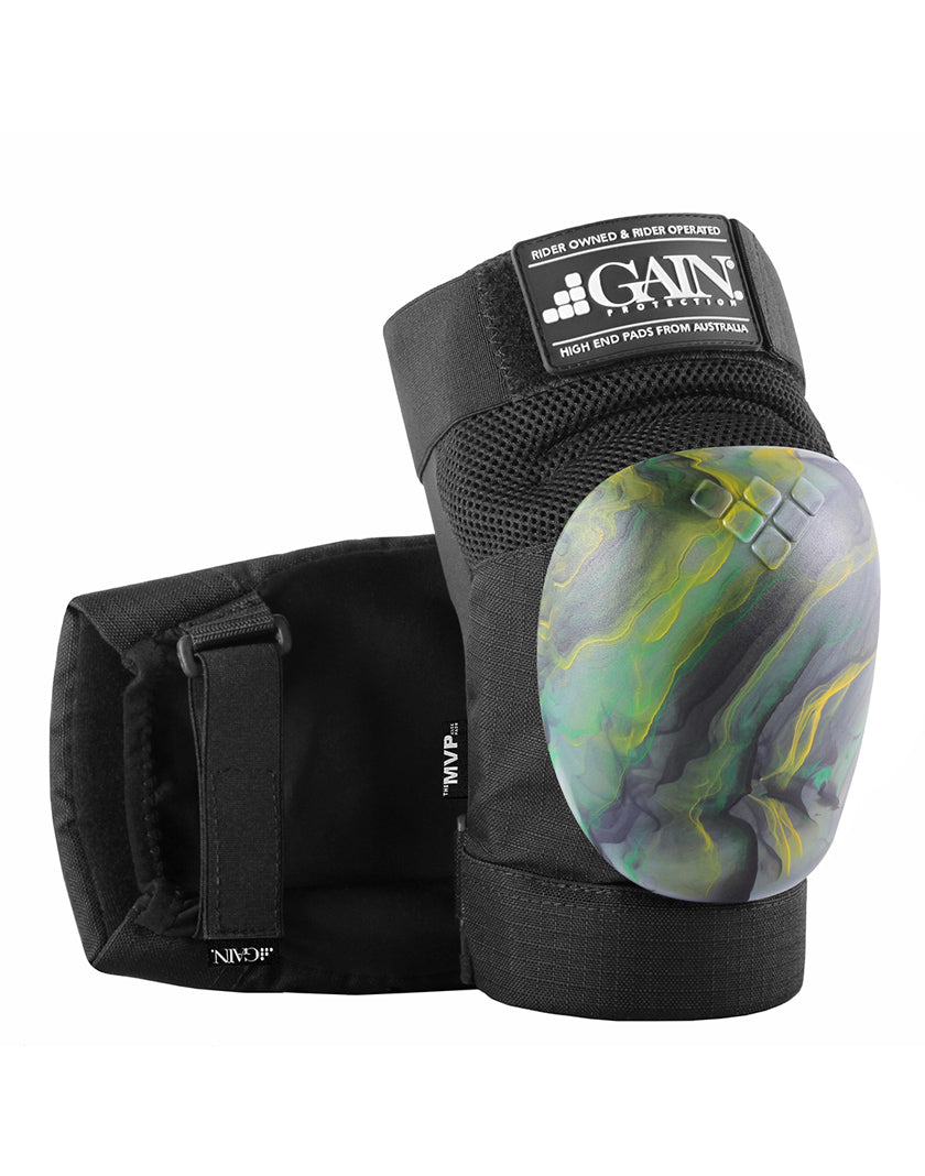 Gain Protection MVP Knee Pads - Aussie Swirl