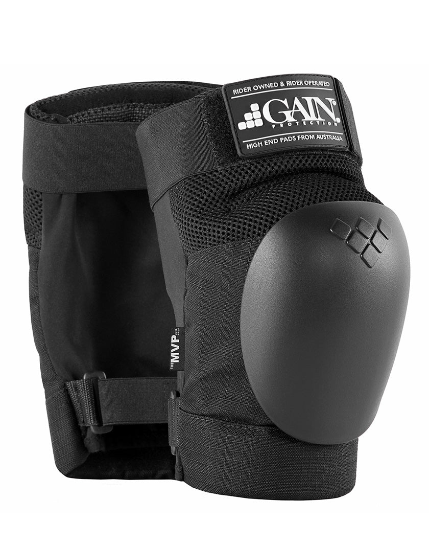 Gain Protection MVP Knee Pads - Black Caps