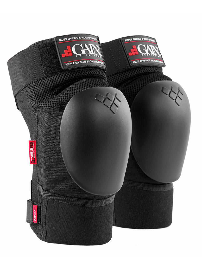 Gain Protection THE SHIELD PRO Knee Pads - Black Caps