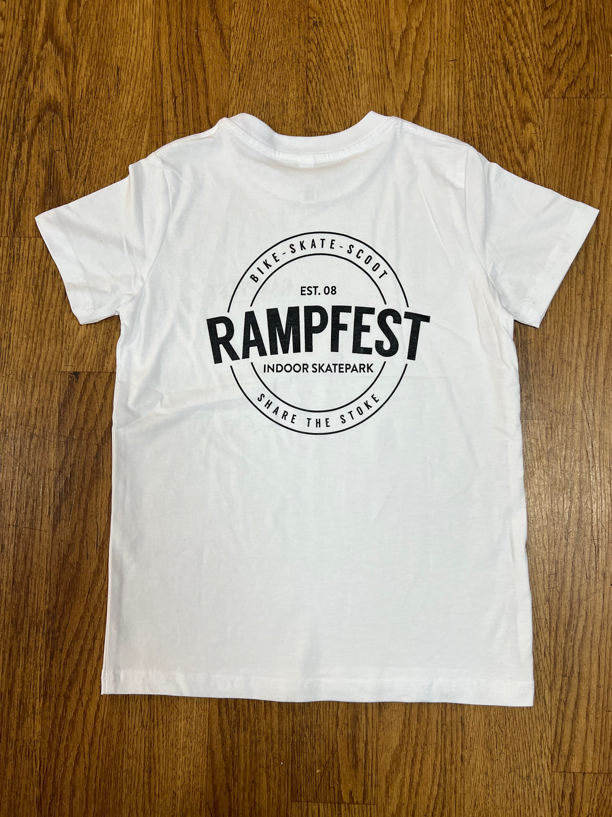 RampFest EST. 08 Youth T-Shirt - White