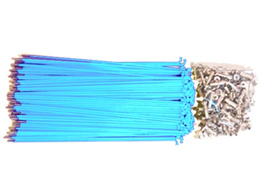 Hi-Tech Powder Coated Spokes - Light Blue