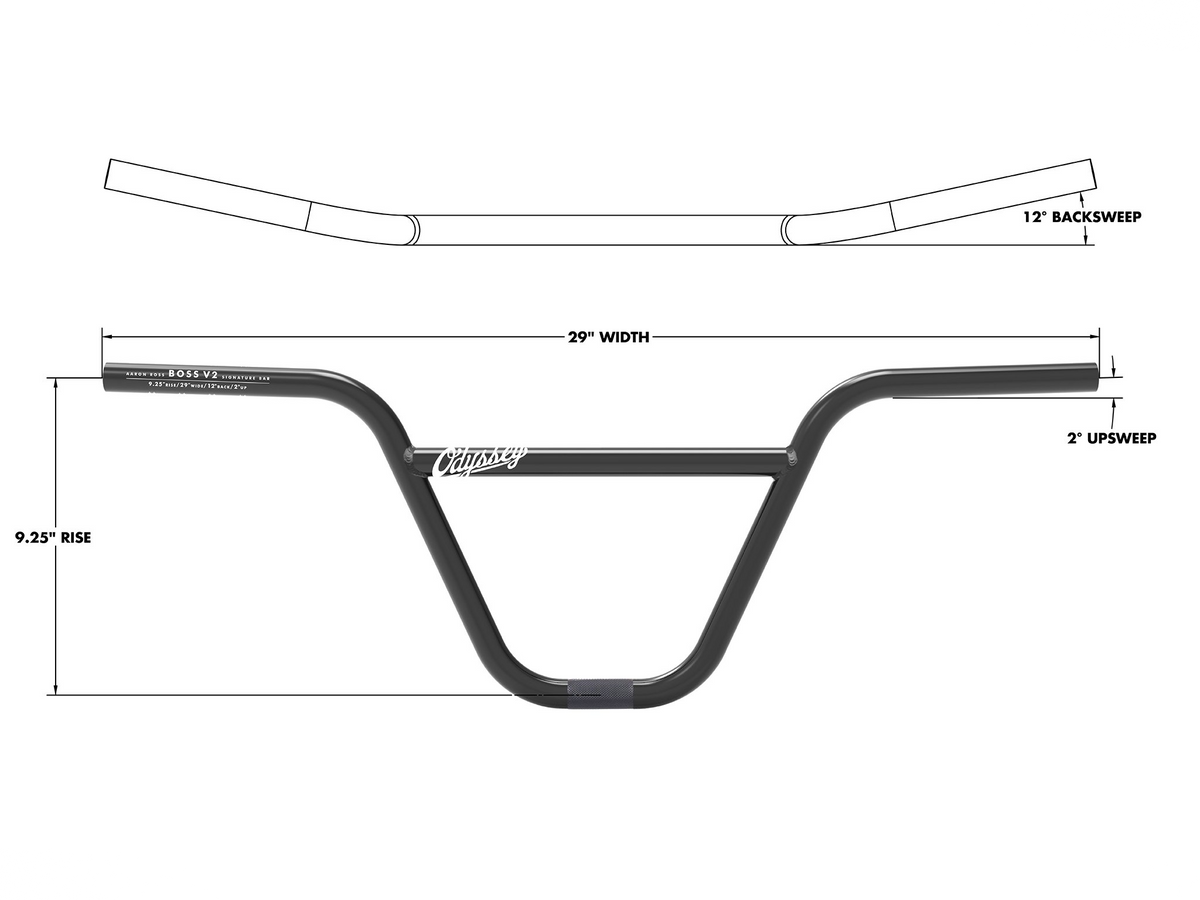 Odyssey Boss V2 9.25in BMX Handlebar